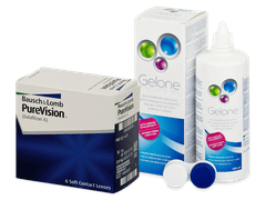 PureVision (6 linser) + Gelone Linsevæske 360 ml
