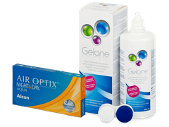 Air Optix Night and Day Aqua (6 linser) + Gelone Linsevæske 360 ml