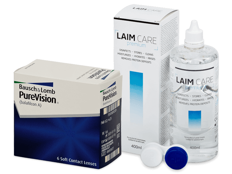 PureVision (6 linser) + Laim Care Linsevæske 400 ml