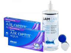 Air Optix Aqua Multifocal (2x3 linser) + Laim-Care Linsevæske 400ml