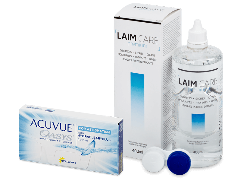 Acuvue Oasys for Astigmatism (6 linser) + Laim-Care Linsevæske 400ml