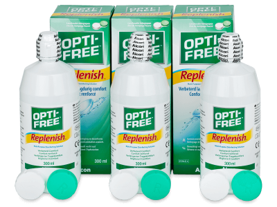 OPTI-FREE RepleniSH Linsevæske 3 x 300 ml 