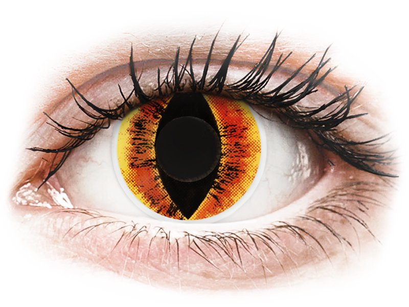ColourVUE Crazy Lens - Saurons Eye - uden styrke (2 linser)