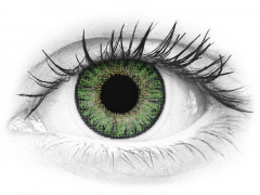 TopVue Color daily - Green - med styrke (10 linser)