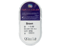 TopVue Color - Brown - uden styrke (2 linser)