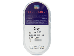 TopVue Color - Grey - uden styrke (2 linser)