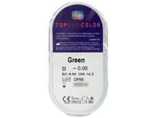 TopVue Color - Green - uden styrke (2 linser)
