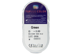 TopVue Color - Green - uden styrke (2 linser)