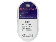 TopVue Color - Violet - uden styrke (2 linser)