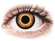 ColourVUE Crazy Lens - Orange Werewolf - endagslinser uden styrke (2 linser)