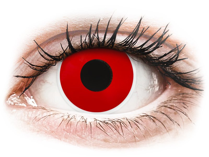 ColourVUE Crazy Lens - Red Devil - endagslinser uden styrke (2 linser)
