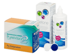 PureVision 2 for Astigmatism (6 linser) + Gelone Linsevæske 360 ml