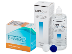 PureVision 2 for Astigmatism (6 linser) + Laim Care Linsevæske 400 ml