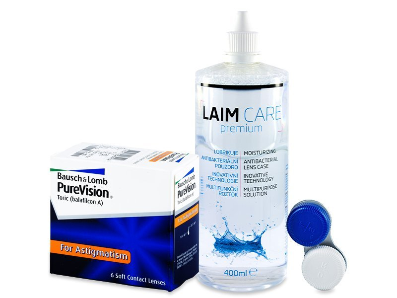 PureVision Toric (6 linser) + Laim Care Linsevæske 400 ml