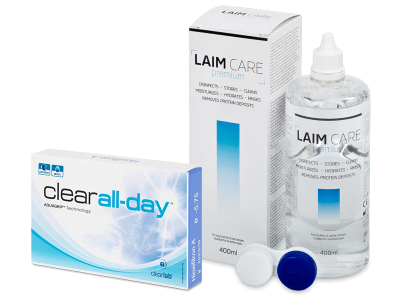 Clear All-Day (6 linser) + Laim Care Linsevæske 400 ml
