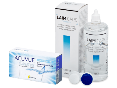 Acuvue Oasys for Astigmatism (12 linser) + Laim-Care Linsevæske 400 ml