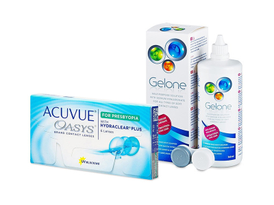 Acuvue Oasys for Presbyopia (6 linser) + Gelone Linsevæske 360 ml