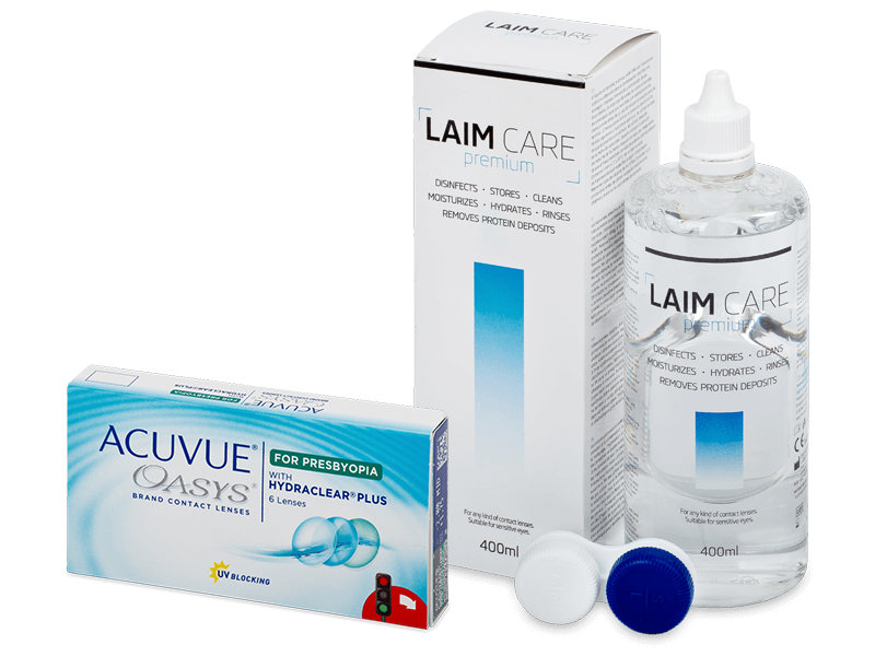 Acuvue Oasys for Presbyopia (6 linser) + Laim-Care Linsevæske 400 ml