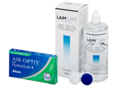 Air Optix plus HydraGlyde for Astigmatism (3 linser) + Laim-Care Linsevæske 400 ml