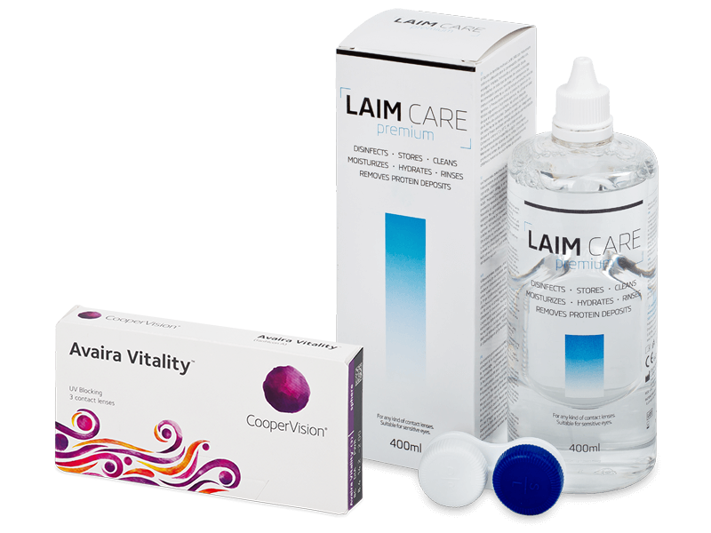 Avaira Vitality (3 linser) + Laim-Care Linsevæske 400 ml