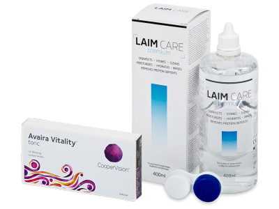 Avaira Vitality Toric (6 linser) + Laim-Care Linsevæske 400 ml