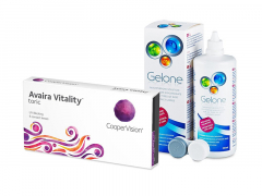Avaira Vitality Toric (6 linser) + Gelone Linsevæske 360 ml