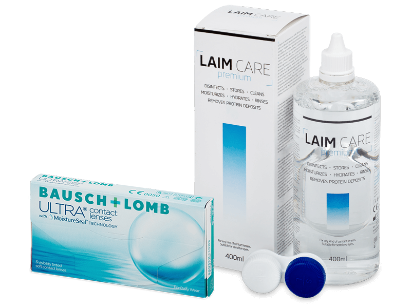 Bausch + Lomb ULTRA (3 linser) + Laim-Care Linsevæske 400 ml