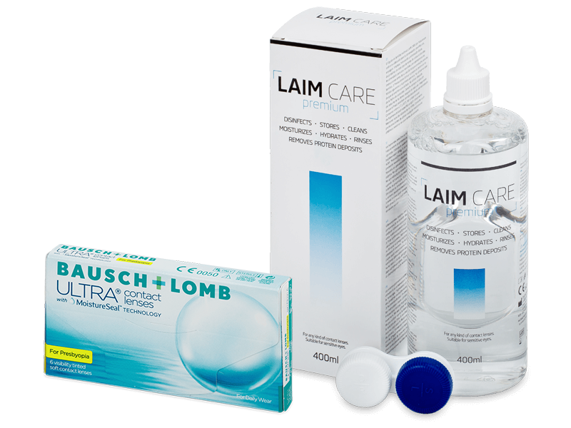 Bausch + Lomb ULTRA for Presbyopia (6 linser) + Laim-Care Linsevæske 400 ml