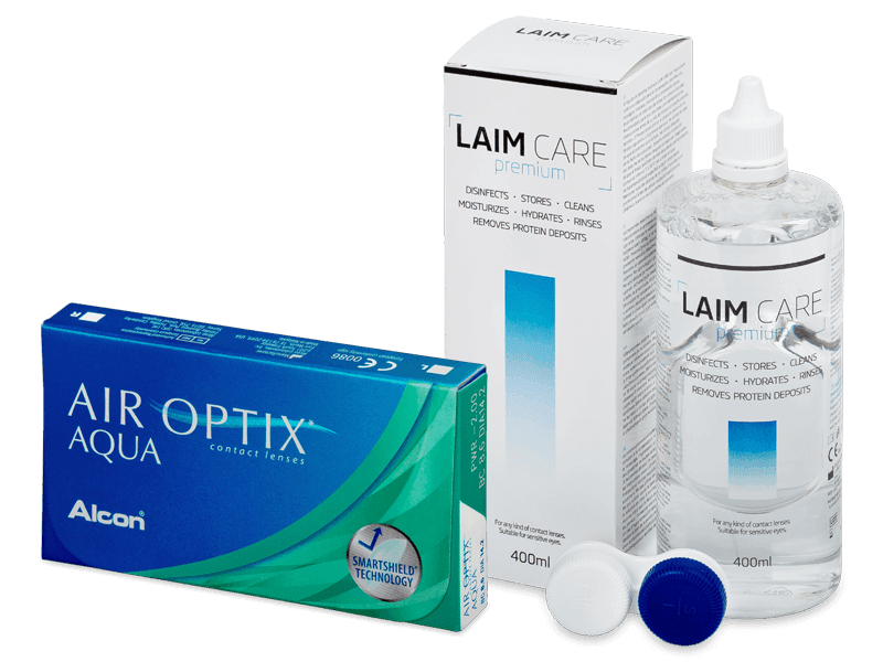 Air Optix Aqua (6 linser) + Laim Care Linsevæske 400 ml