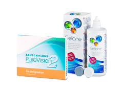 PureVision 2 for Astigmatism (3 linser) + Gelone Linsevæske 360 ml