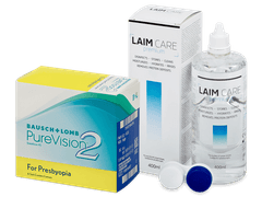 PureVision 2 for Presbyopia (6 linser) + Laim Care Linsevæske 400 ml