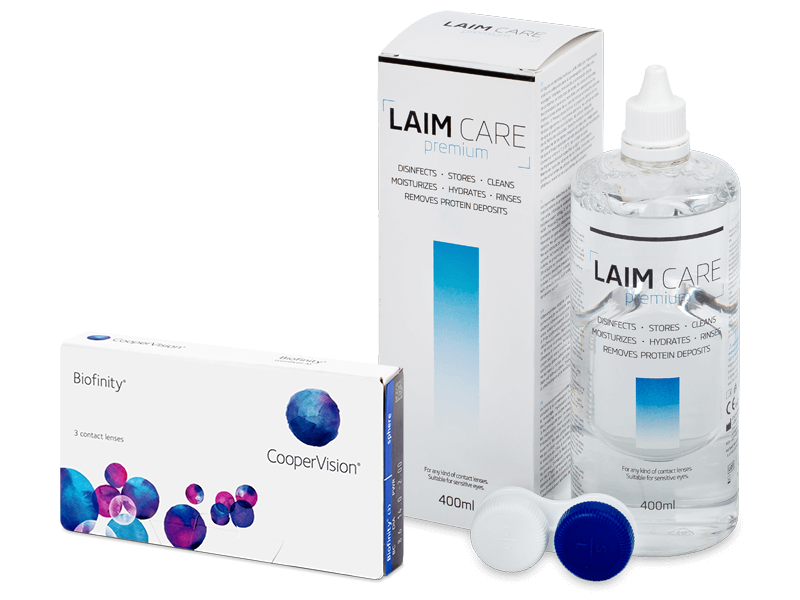 Biofinity (3 linser) + Laim-Care Linsevæske 400 ml