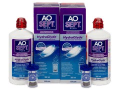 AO SEPT PLUS HydraGlyde Linsevæske 2 x 360 ml 