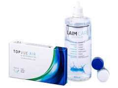 TopVue Air for Astigmatism (3 linser) + linsevæske  Laim-Care 400 ml