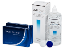 TopVue Premium (12 linser) + Laim-Care Linsevæske 400 ml