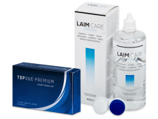 TopVue Premium (12 linser) + Laim-Care Linsevæske 400 ml