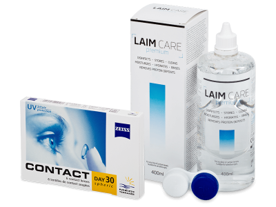 Carl Zeiss Contact Day 30 Spheric (6 linser) + Laim-Care Linsevæske 400 ml