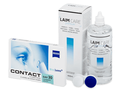 Carl Zeiss Contact Day 30 Compatic (6 linser) + Laim-Care Linsevæske 400 ml