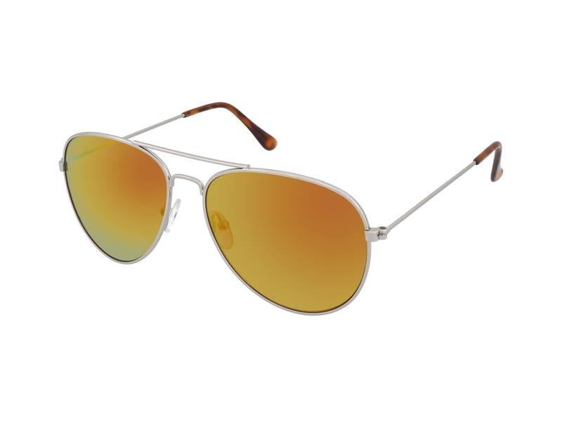 Silver Pilot solbriller – Lyserød/Orange 