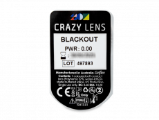 CRAZY LENS - Black Out - endagslinser uden styrke (2 linser)