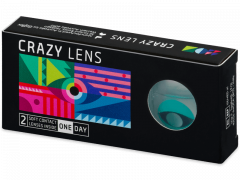 CRAZY LENS - Cat Eye Aqua - endagslinser uden styrke (2 linser)