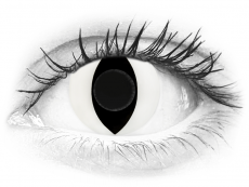 CRAZY LENS - Cat Eye White - endagslinser uden styrke (2 linser)