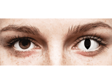 CRAZY LENS - Cat Eye White - endagslinser uden styrke (2 linser)