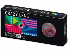CRAZY LENS - Cat Eye Red - endagslinser uden styrke (2 linser)