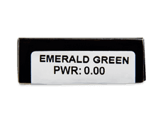 CRAZY LENS - Emerald Green - endagslinser uden styrke (2 linser)