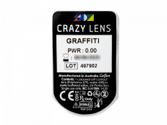CRAZY LENS - Graffiti - endagslinser uden styrke (2 linser)