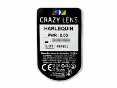 CRAZY LENS - Harlequin - endagslinser uden styrke (2 linser)