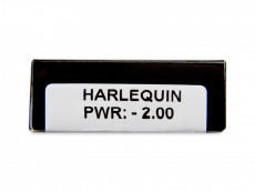 CRAZY LENS - Harlequin - endagslinser med styrke (2 linser)