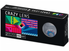 CRAZY LENS - Harlequin - endagslinser med styrke (2 linser)