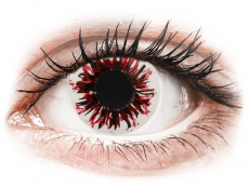 CRAZY LENS - Harlequin Black - endagslinser uden styrke (2 linser)